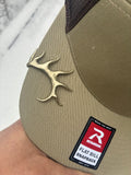 Elk Antler Brim Clip-Solid Cast Bronze